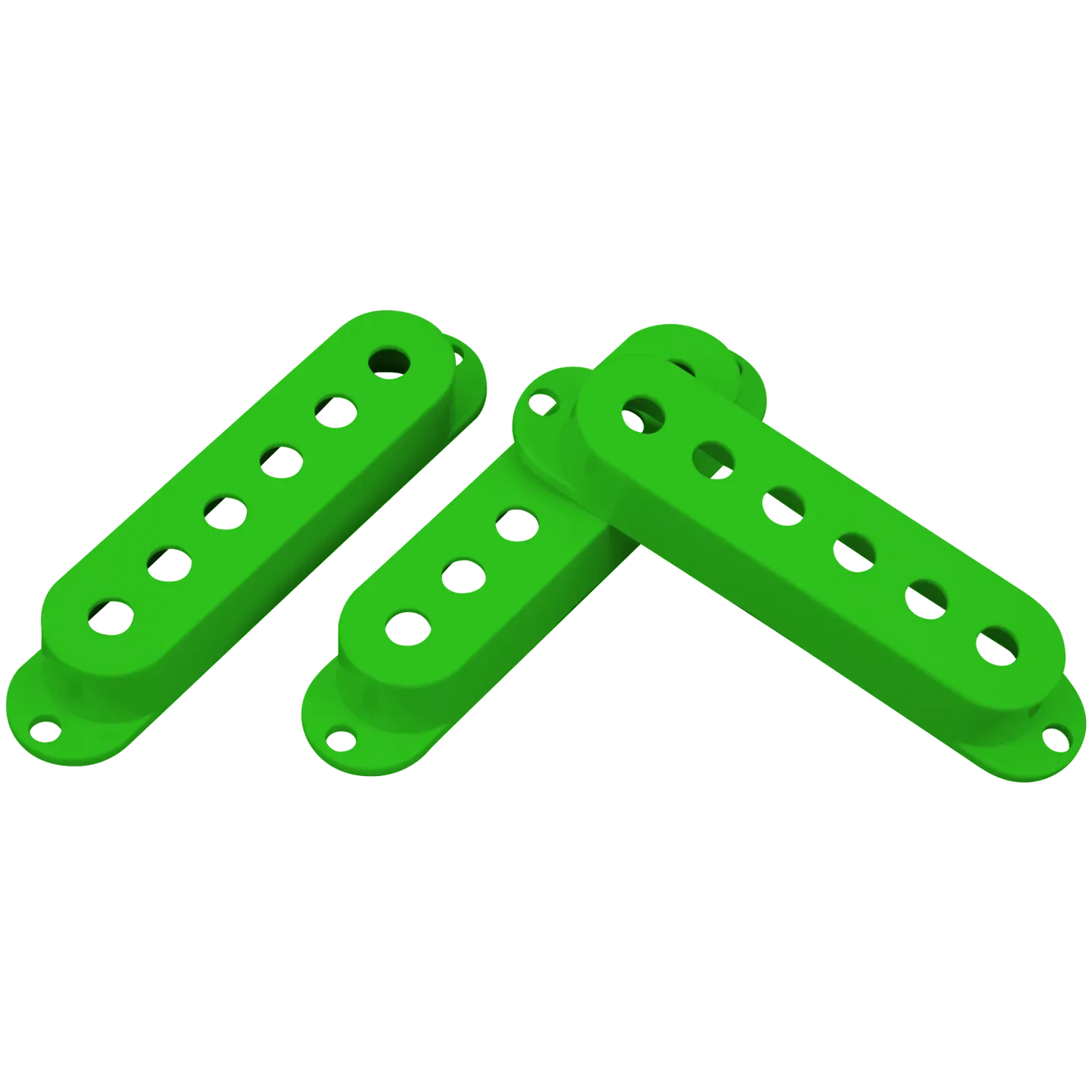 DiMarzio DM20G Pickup Cover Single Coil Large Green (Single)
