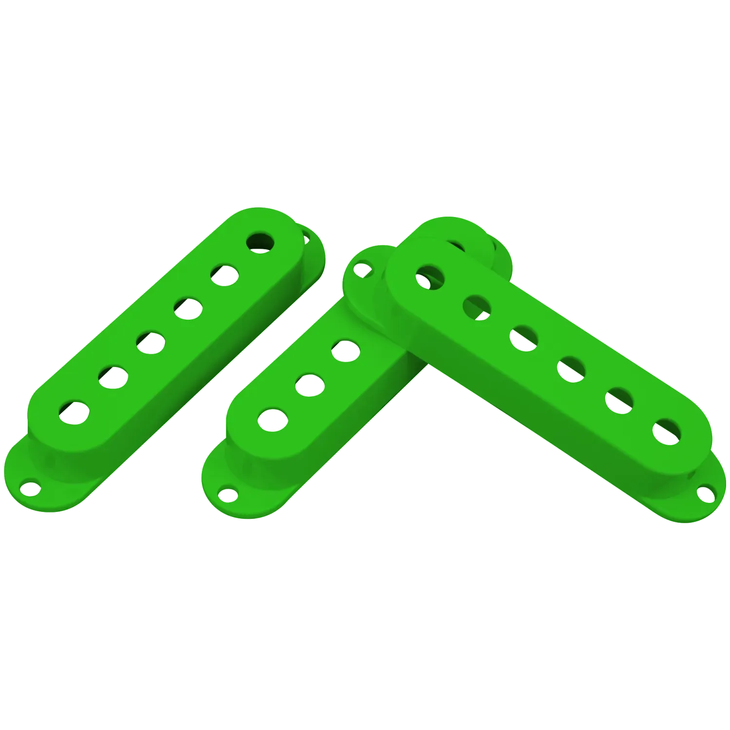 DiMarzio DM20G Pickup Cover Single Coil Large Green (Single)