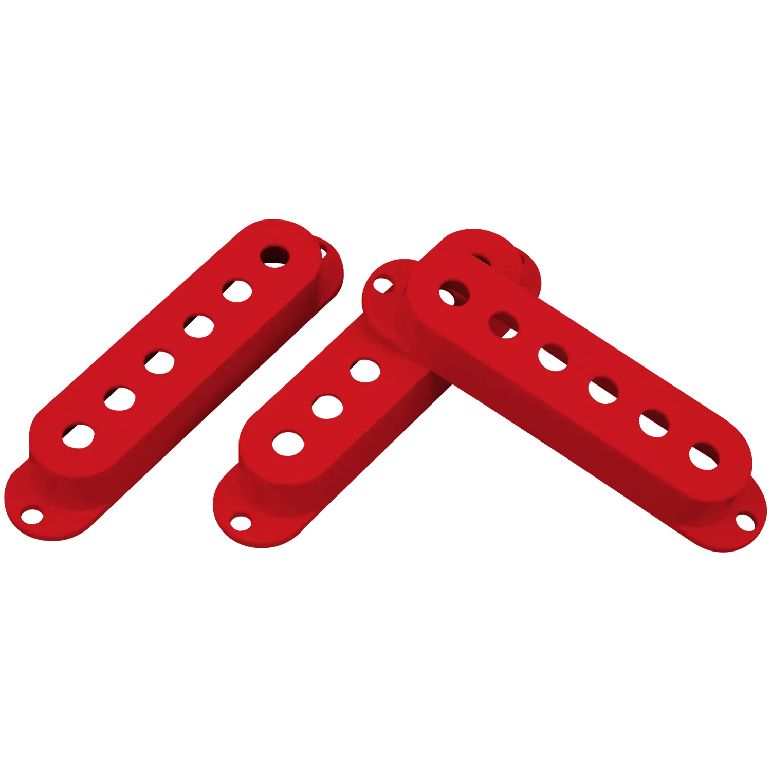 Dimarzio DP20 Red Pickup Cover for Large Single Coil