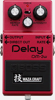 BOSS DM-2W Waza Craft Analog Delay Pedal - Classic Bucket Brigade Tone with Switchable Modes