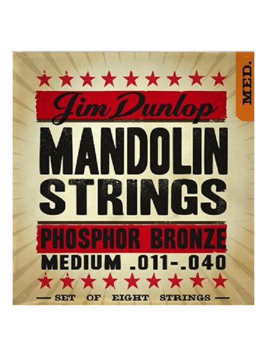 Dunlop DMP11 Mandolin Strings String Set Phosphor Bronze Medium Gauge 11-40