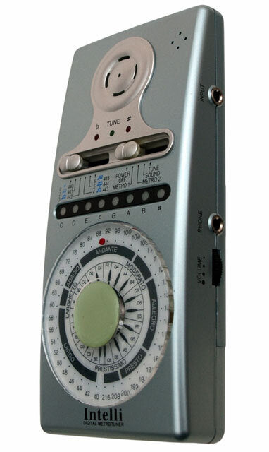 Intelli DMT8LT3 Multi-Function Digital Metronome and Tuner with Speaker, Earphone Jack, and Pocket Size