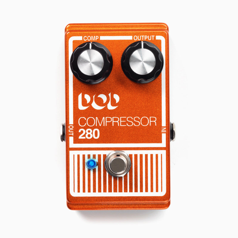 Digitech DOD DOD-280 Analog Compressor Pedal with True Bypass and Comp/Output Controls