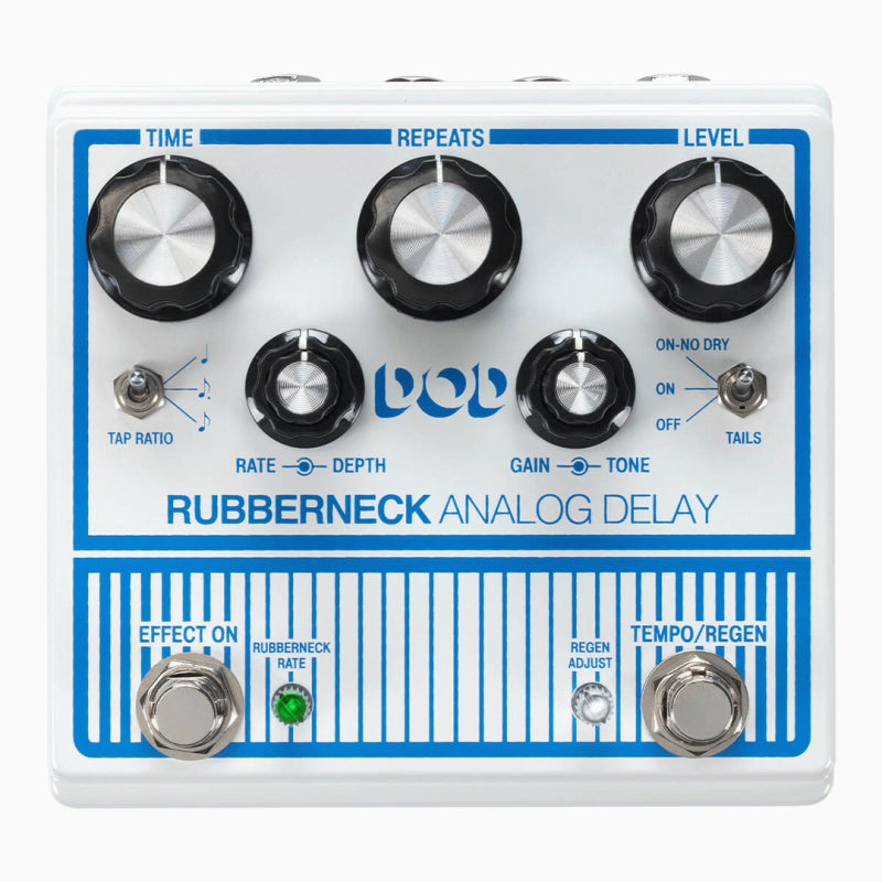 Digitech DOD Rubberneck Analogue Delay Pedal with Modulation and Tap Tempo