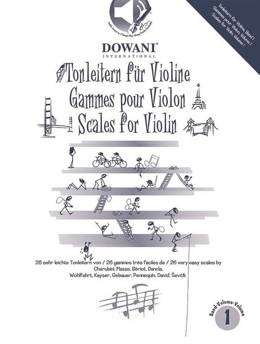 Scales For Violin Vol 1 Bk/Ola Sftcvr/Online Audio (Viola|Cello|Violin)