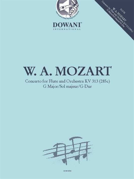 Mozart - Concerto G Major K 313 Flute/Piano Bk/Ola Sftcvr/Online Audio (Flute)