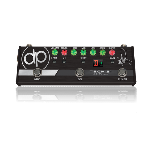 Sansamp DP-3X dUg Pinnick Signature All-Analog Pedal with 3-Band EQ, Chromatic Tuner, XLR Output, and Headphone Mode