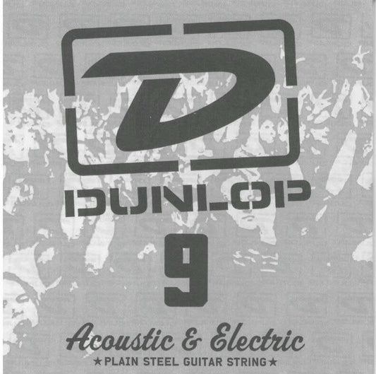 2 x Jim Dunlop DPS009 Single Plain Steel .009 E 1st Electric Guitar String