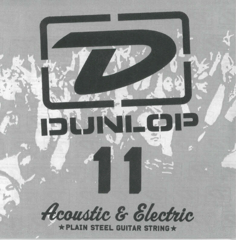 6 x Jim Dunlop DPS011 Single Plain Steel .011 B 2nd Electric Guitar String