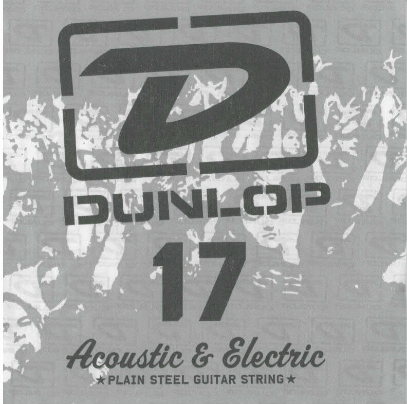 2 x Jim Dunlop DPS017 Single Plain Steel .017 G 3rd Electric Guitar String