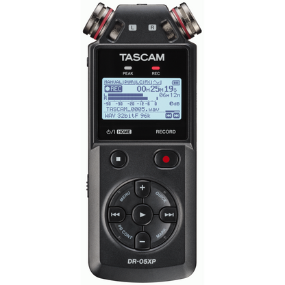 TASCAM DR-05XP 2-Channel 32-Bit Float Handheld Recorder with USB-C Interface