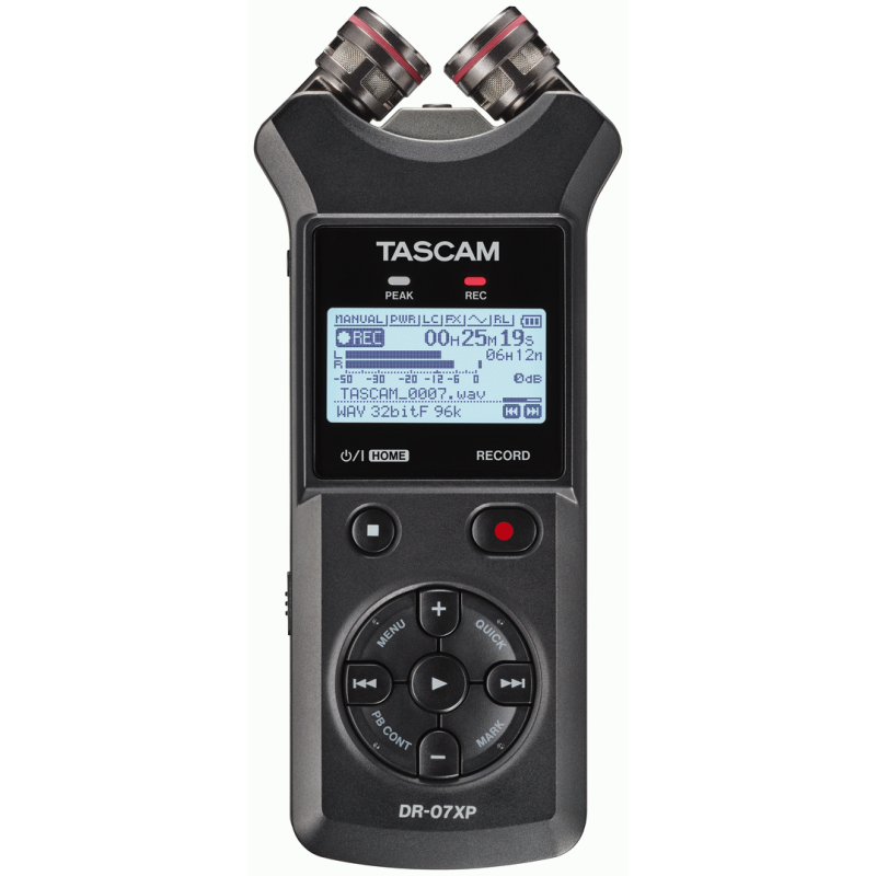 TASCAM DR-07XP 2-Channel 32-Bit Float Portable Recorder with USB-C Interface — view 2