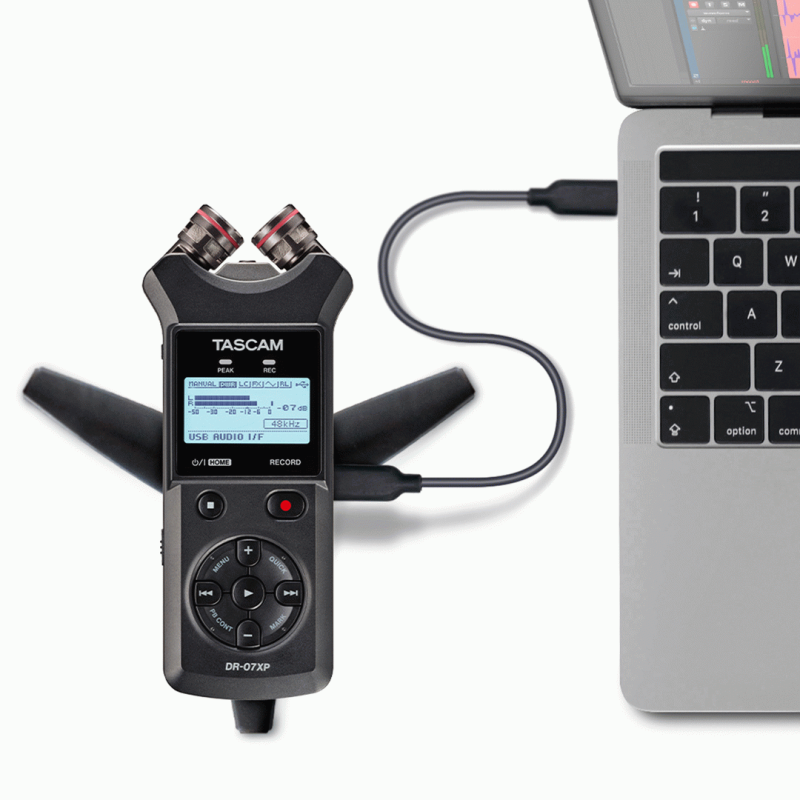 TASCAM DR-07XP 2-Channel 32-Bit Float Portable Recorder with USB-C Interface — view 4