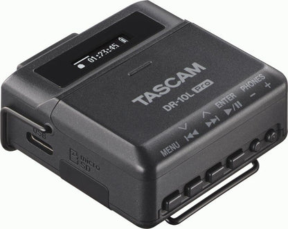 TASCAM DR-10L Pro Linear PCM Recorder with Lavalier Microphone, 32-Bit Float — view 2