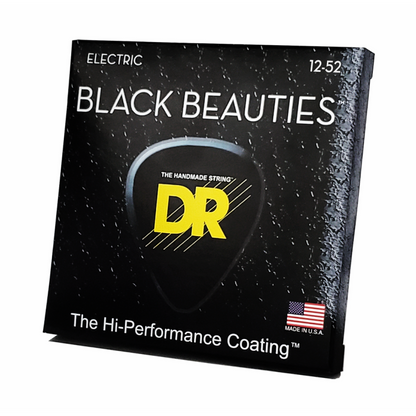 DR Black Beauties Black Electric Guitar Strings - Extra Heavy 12-52 — view 2