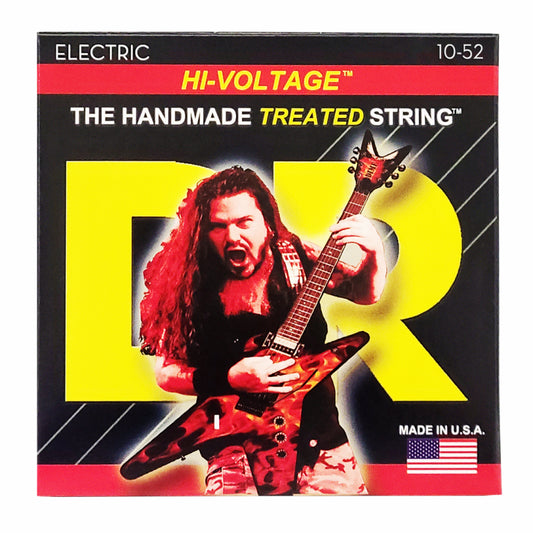 DR Hi-Voltage Dimebag Darrell Nickel Plated Electric Guitar Strings Medium to Heavy 10-52