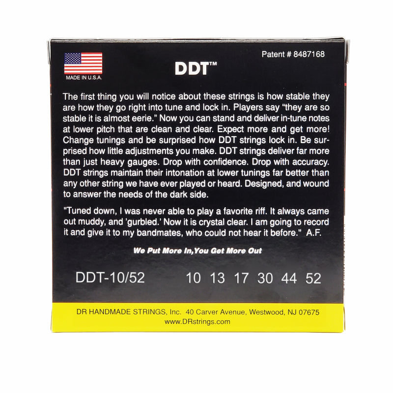 DR DDT Drop Down Tuning Electric Guitar Strings Medium to Heavy 10-52 — view 3