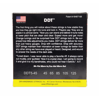 DR DDT Drop Down Tuning Bass Strings 5-String Medium 45-125 — view 3