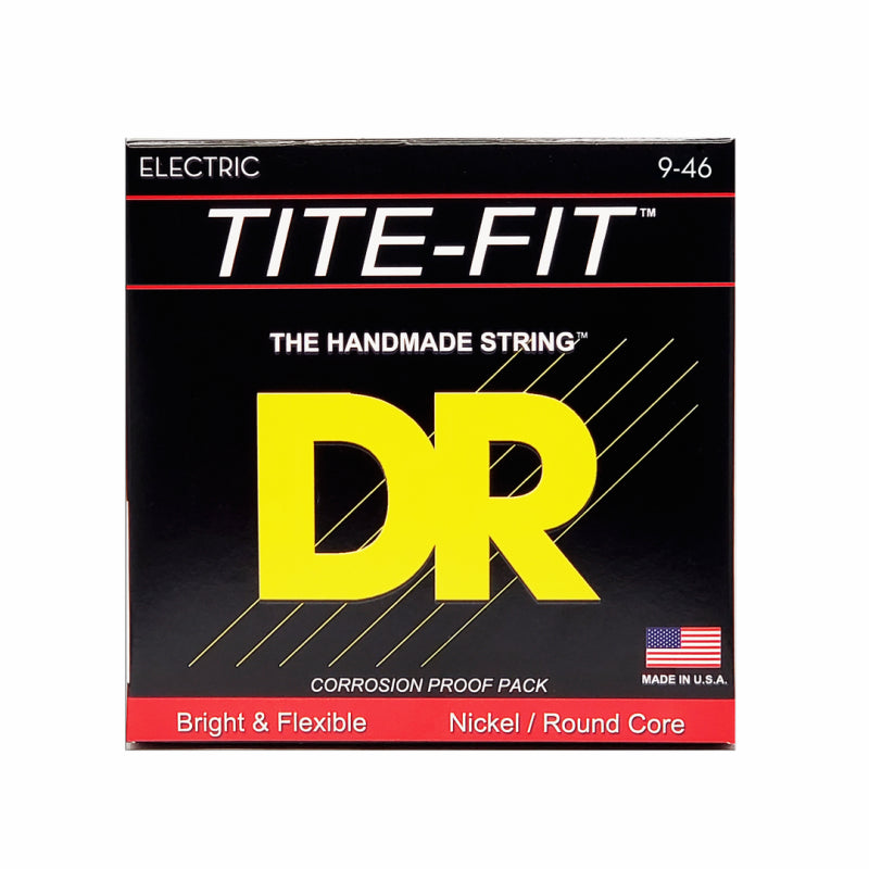Dr Tite-Fit Nickel Plated Electric Guitar Strings Light to Medium 9-46