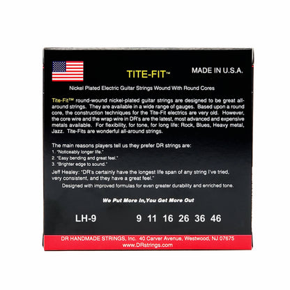 Dr Tite-Fit Nickel Plated Electric Guitar Strings Light to Medium 9-46 — view 3