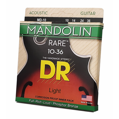 DR Rare Phosphor Bronze Mandolin Strings Light 10-36 — view 2