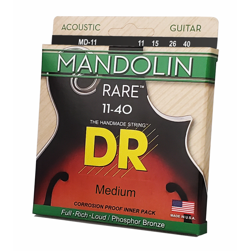 DR Rare Phosphor Bronze Medium Mandolin Strings 11-40 — view 2