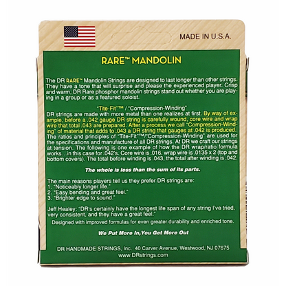 DR Rare Phosphor Bronze Medium Mandolin Strings 11-40 — view 3