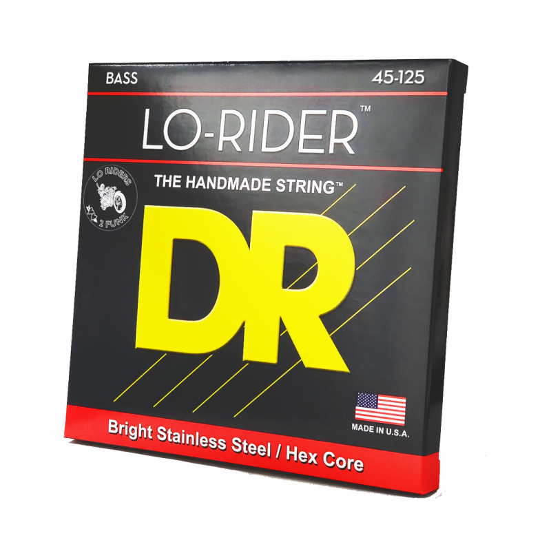 DR Lo-Rider Stainless Steel 5-String Bass Strings Medium 45-125 — view 2