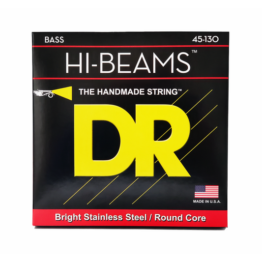 DR Hi-Beam Stainless Steel 5-String Bass Strings 45-130 Medium to Heavy