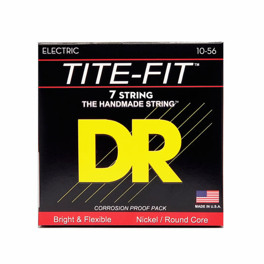 Dr Tite-Fit Nickel Plated Electric Guitar Strings 7-String Medium 10-56