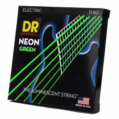 Dr Hi-Def Neon Green Electric Guitar Strings Heavy 11-50 — view 2