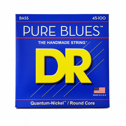 DR Pure Blues Quantum Nickel Bass Strings 45-100 Light to Medium