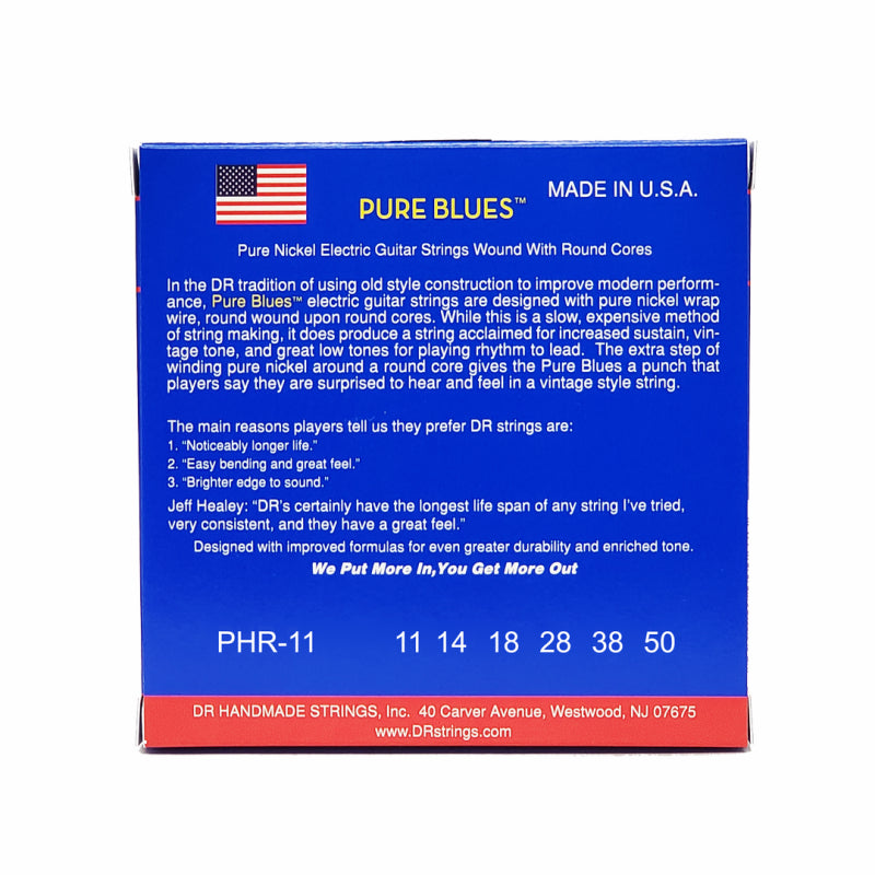DR Pure Blues Pure Nickel Electric Guitar Strings Heavy 11-50 — view 3