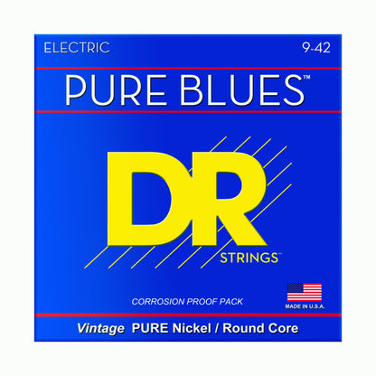 DR Pure Blues Light Nickel Electric Guitar Strings 9-42