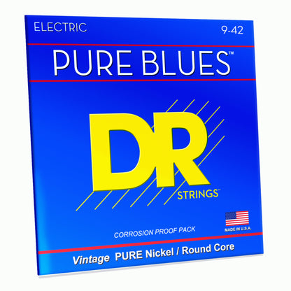 DR Pure Blues Light Nickel Electric Guitar Strings 9-42 — view 3