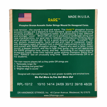 Dr Rare Phosphor Bronze Acoustic Guitar Strings 12-String Extra Light 10-48 — view 3
