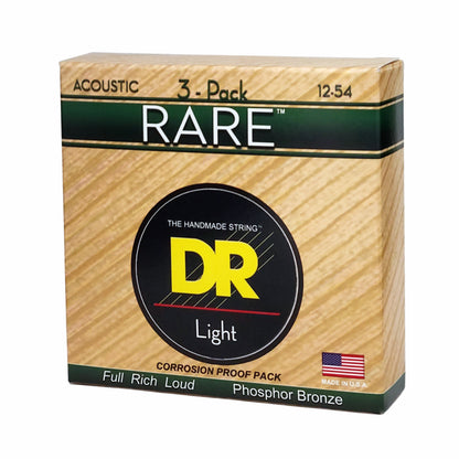 Dr Rare Phosphor Bronze Acoustic Guitar Strings Light 12-54 — view 2