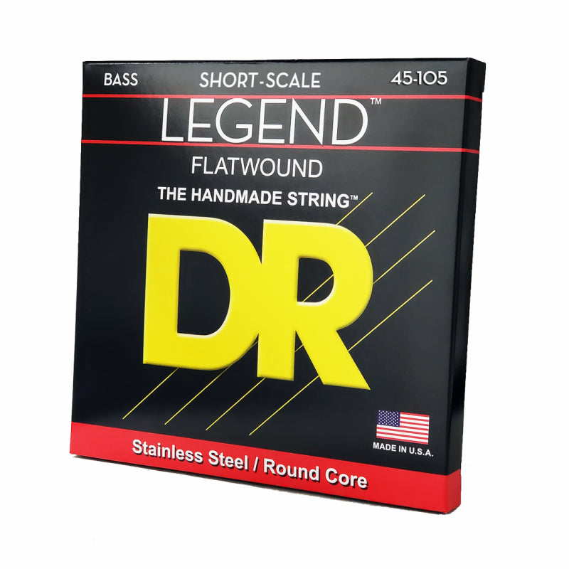 DR Legend Polished Flatwound Stainless Steel Bass Strings Medium 45-105 Short Scale — view 2