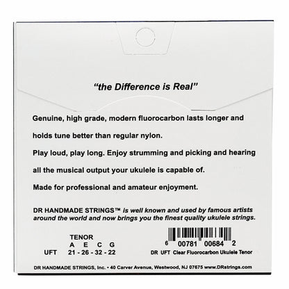 Dr Moonbeam Clear Fluorocarbon Tenor Ukulele Strings — view 3