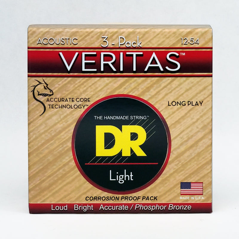 Veritas Coated Core Technology Acoustic Guitar Strings Light 12-54