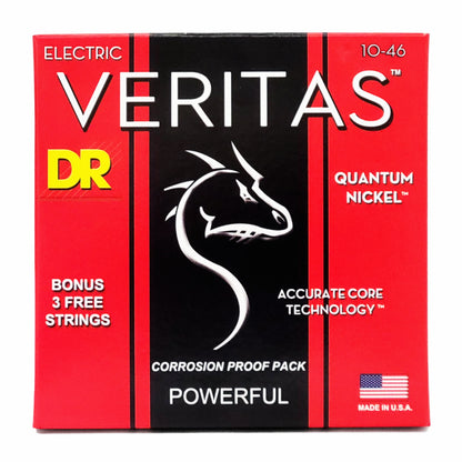 Dr Veritas Coated Core Technology Electric Guitar Strings Medium 10-46