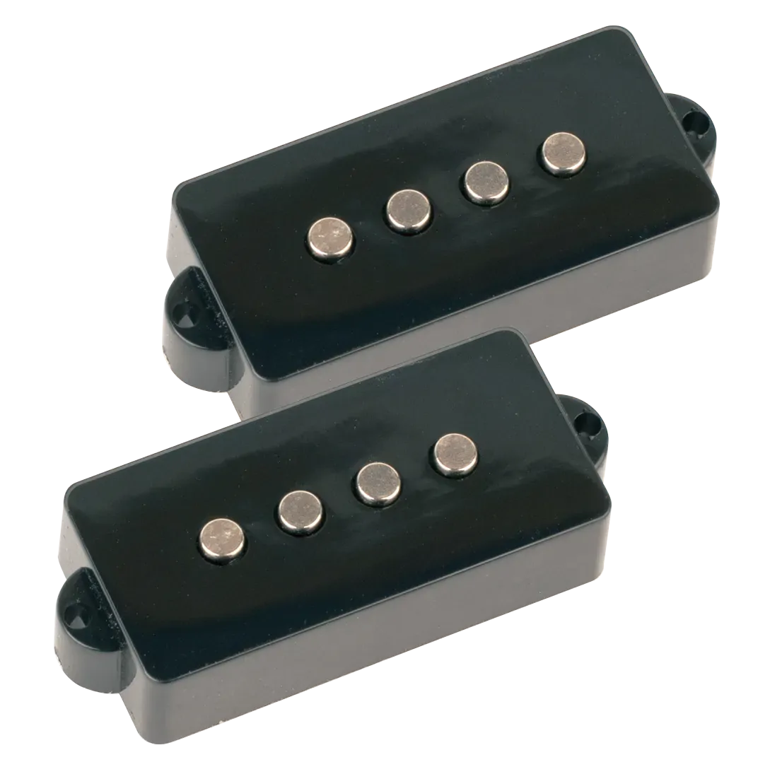 Dr Parts PB Pickup Set for P Bass Guitar - Ceramic Magnet, Black