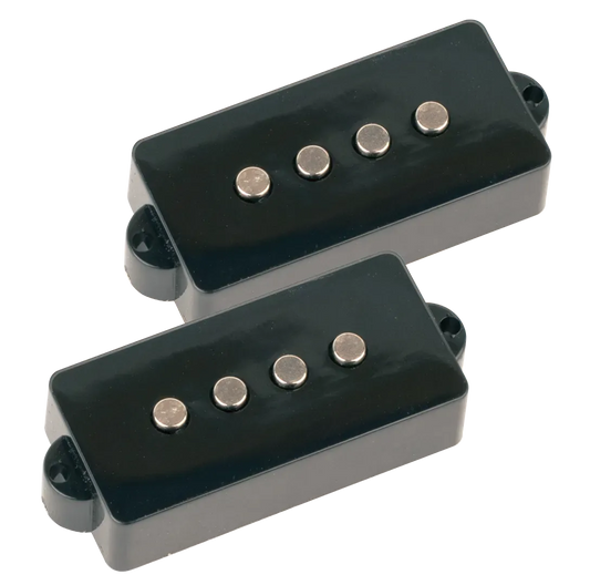 Dr Parts PB Pickup Set for P Bass Guitar - Ceramic Magnet, Black