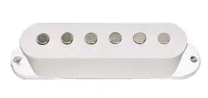Dr Parts Single Coil Pickup - White, Ceramic Magnet