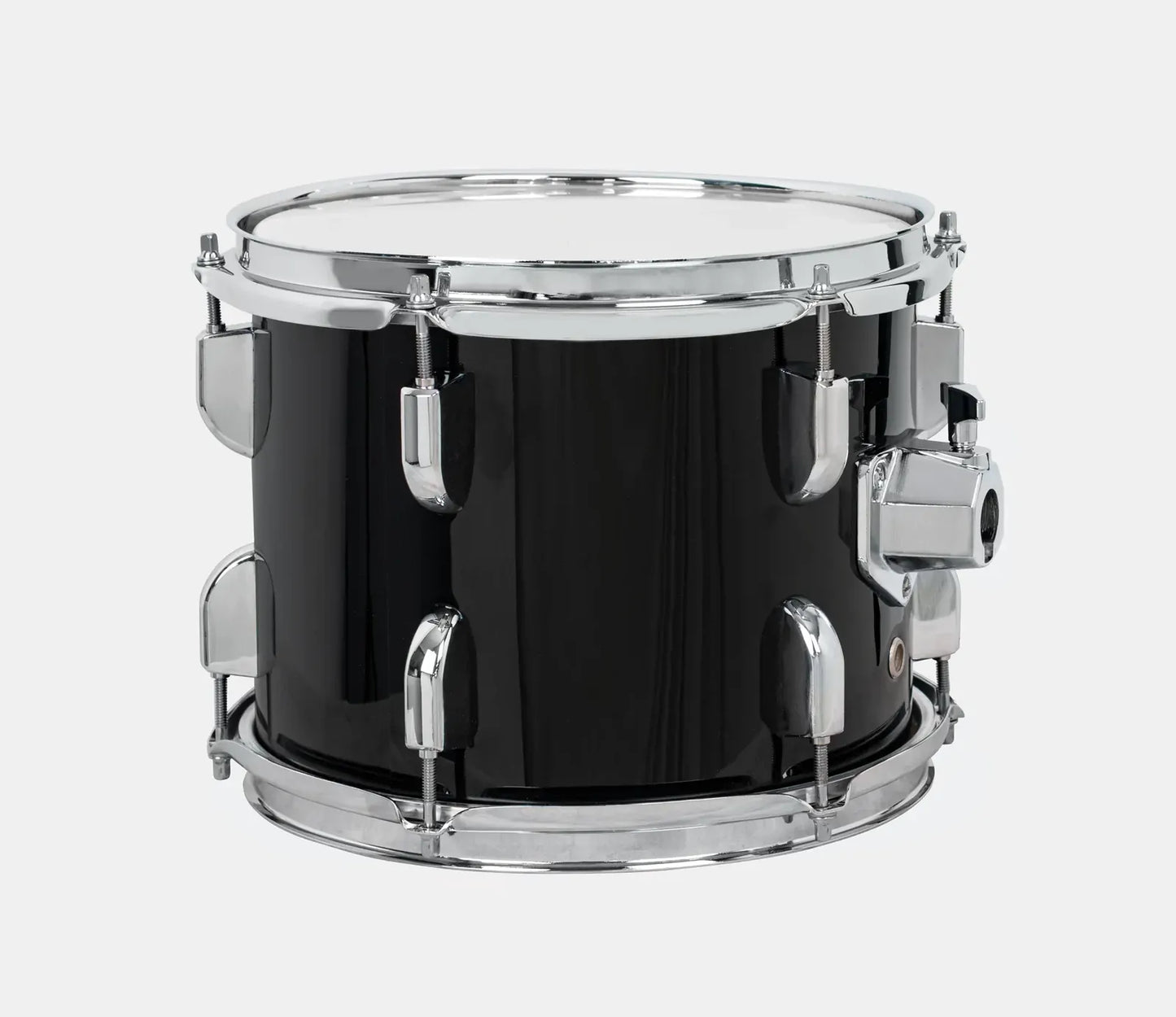 DXP 10X8 Black Mounted Tom Tom Drum with Clear Heads