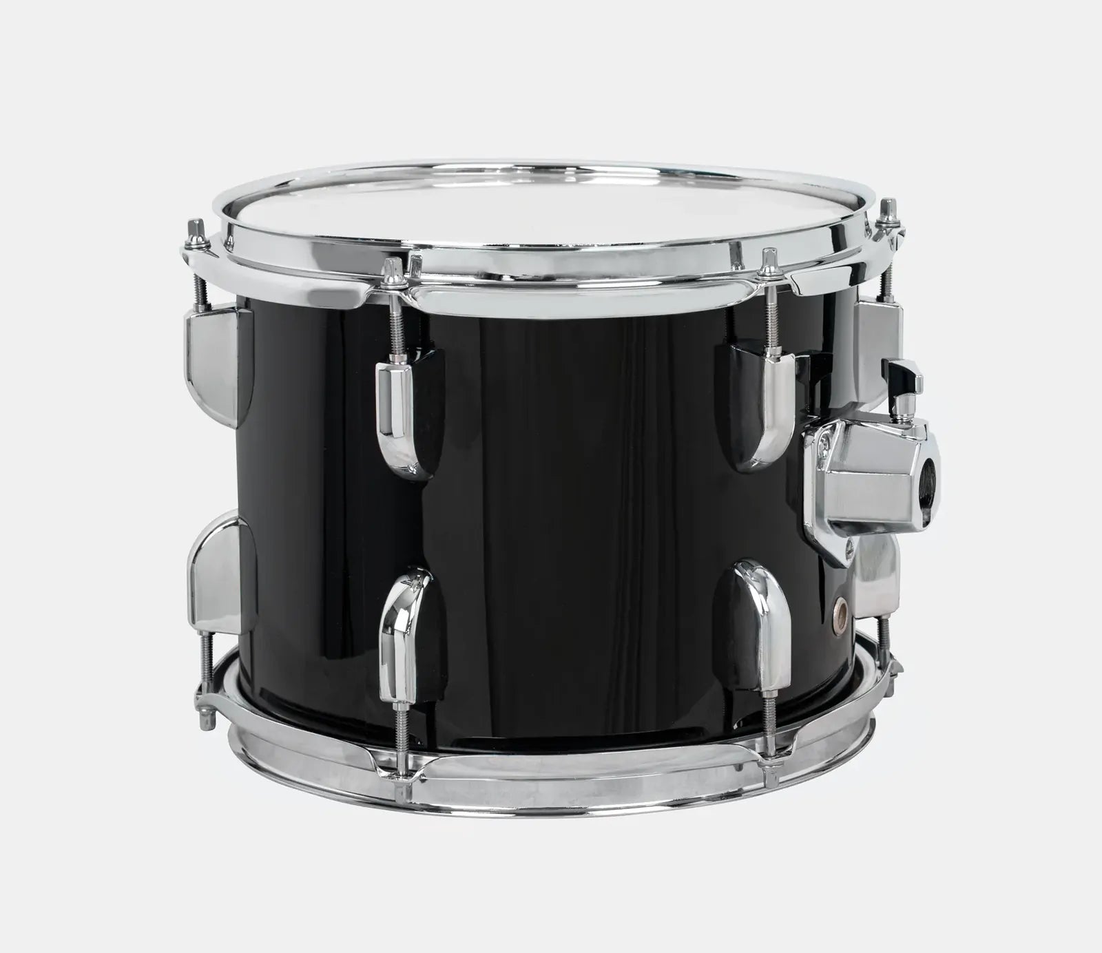 DXP 10X8 Black Mounted Tom Tom Drum with Clear Heads