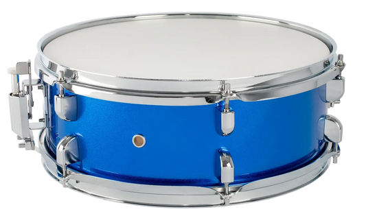 DXP 14x5 Snare Drum Blue, 6 Ply Basswood Shell, 12 Chrome Lugs