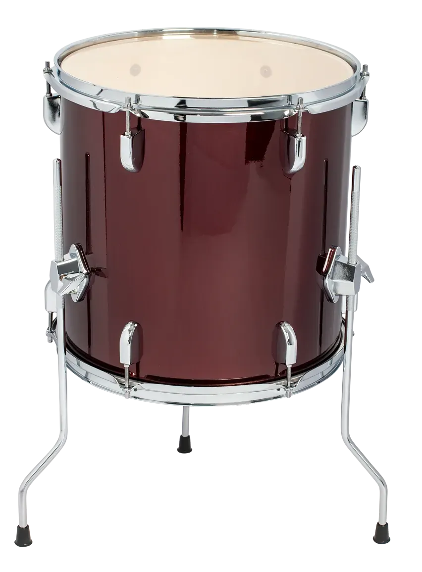 DXP 14x14 Floor Tom with Wine Red Finish