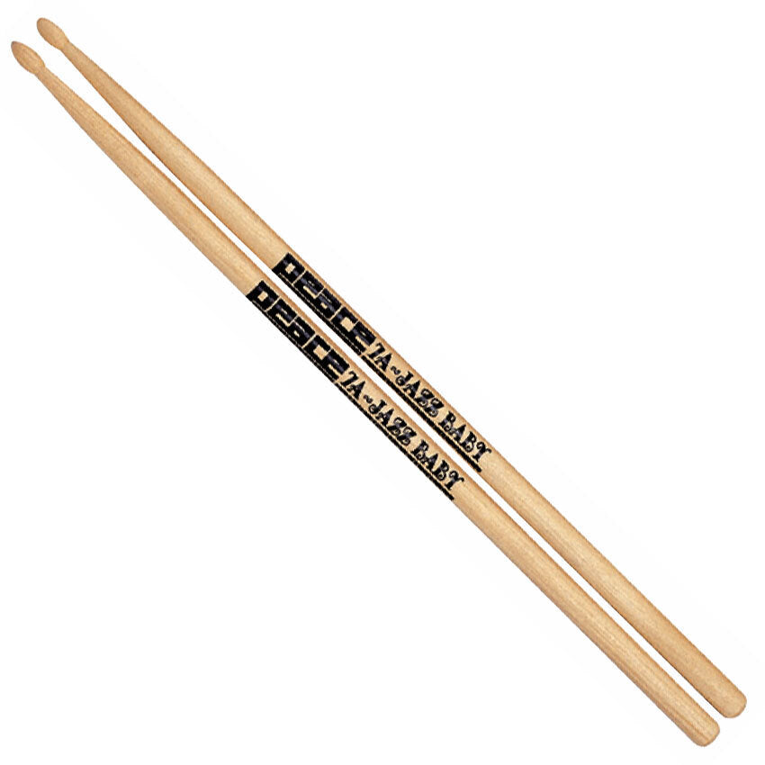Peace Jazz Baby Hickory Wood 7A Drum Sticks with Wood Tip (1 Pair)