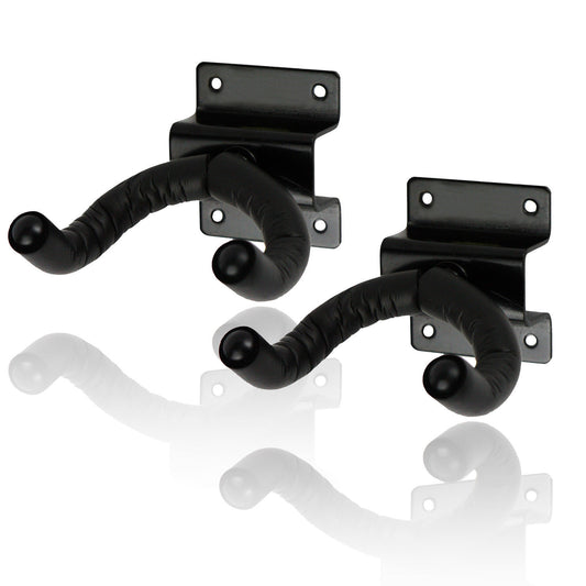 2 x CPK Guitar Wall Hangers, Screw mount lipped metal base, swivel head *NEW*